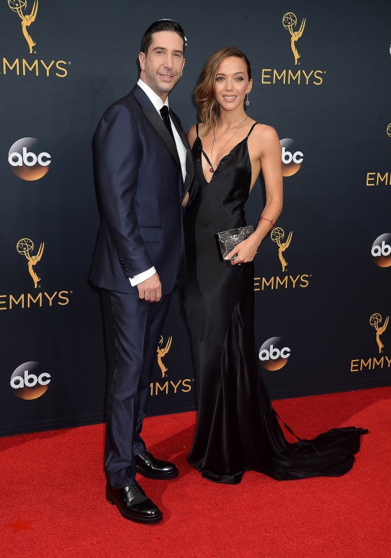 David Schwimmer and Zoe Buckman at the Emmys