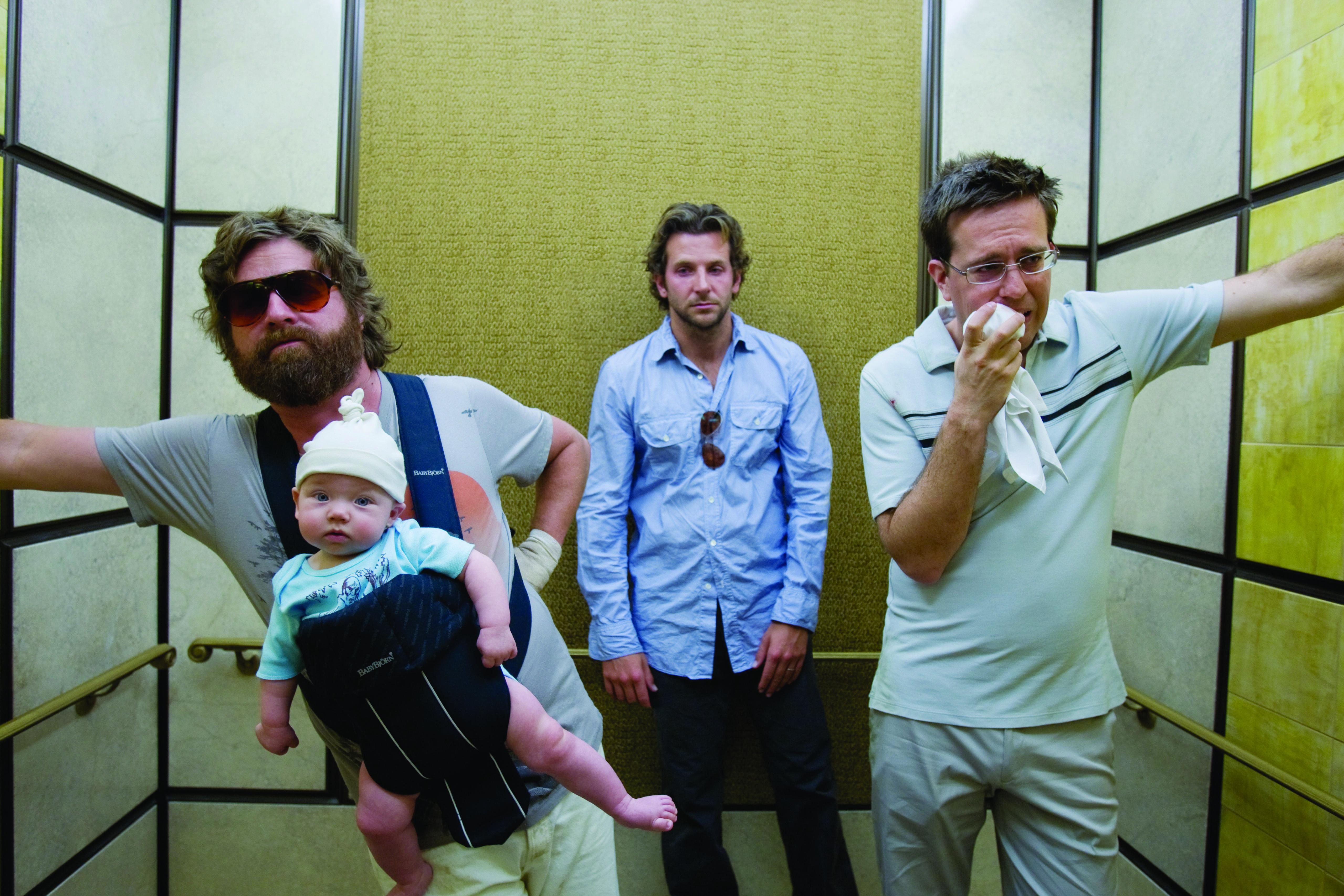 Zach Galifianakis, Bradley Cooper and Ed Helms, The Hangover