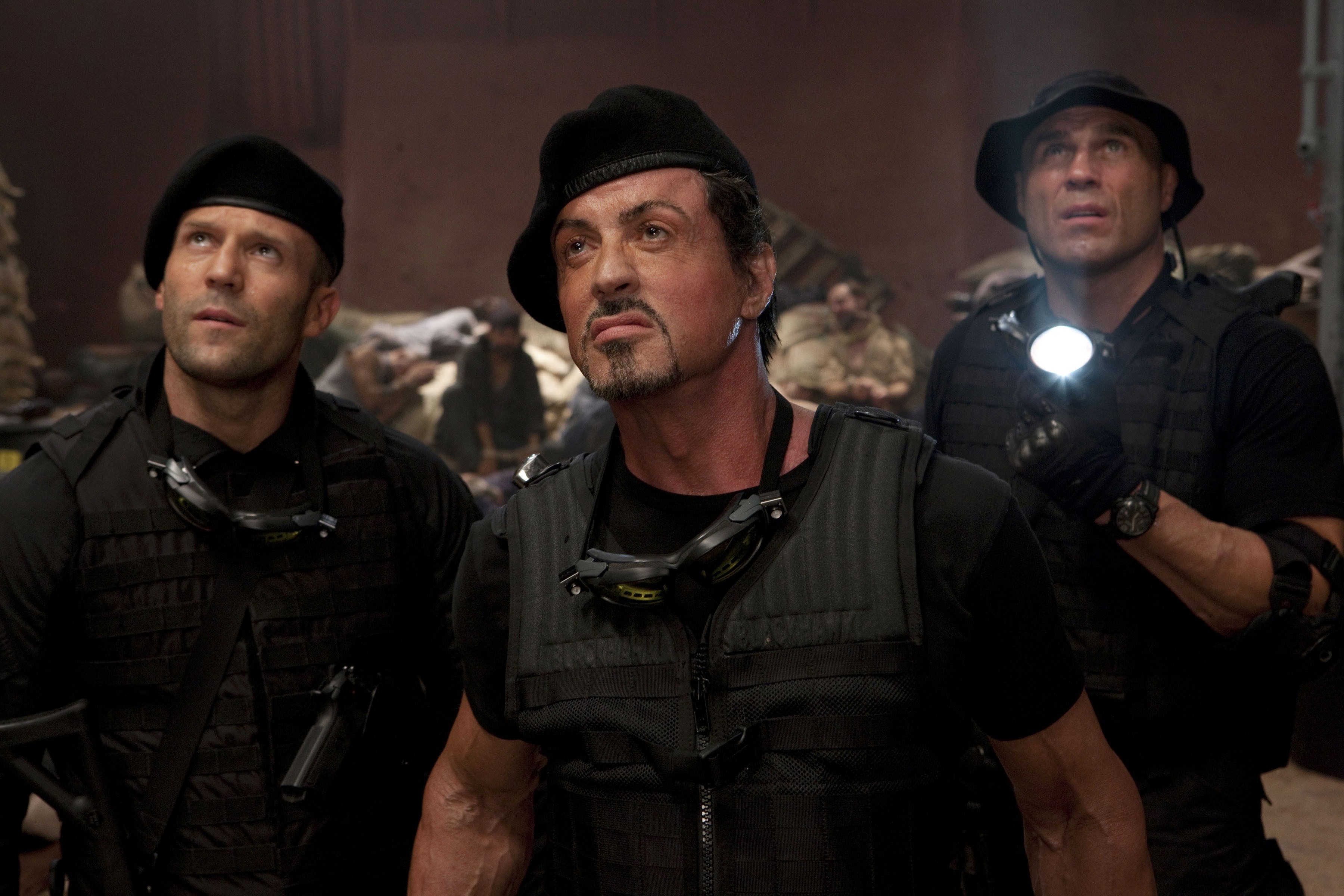 Jason Statham, Sylvester Stallone, Randy Couture, The Expendables