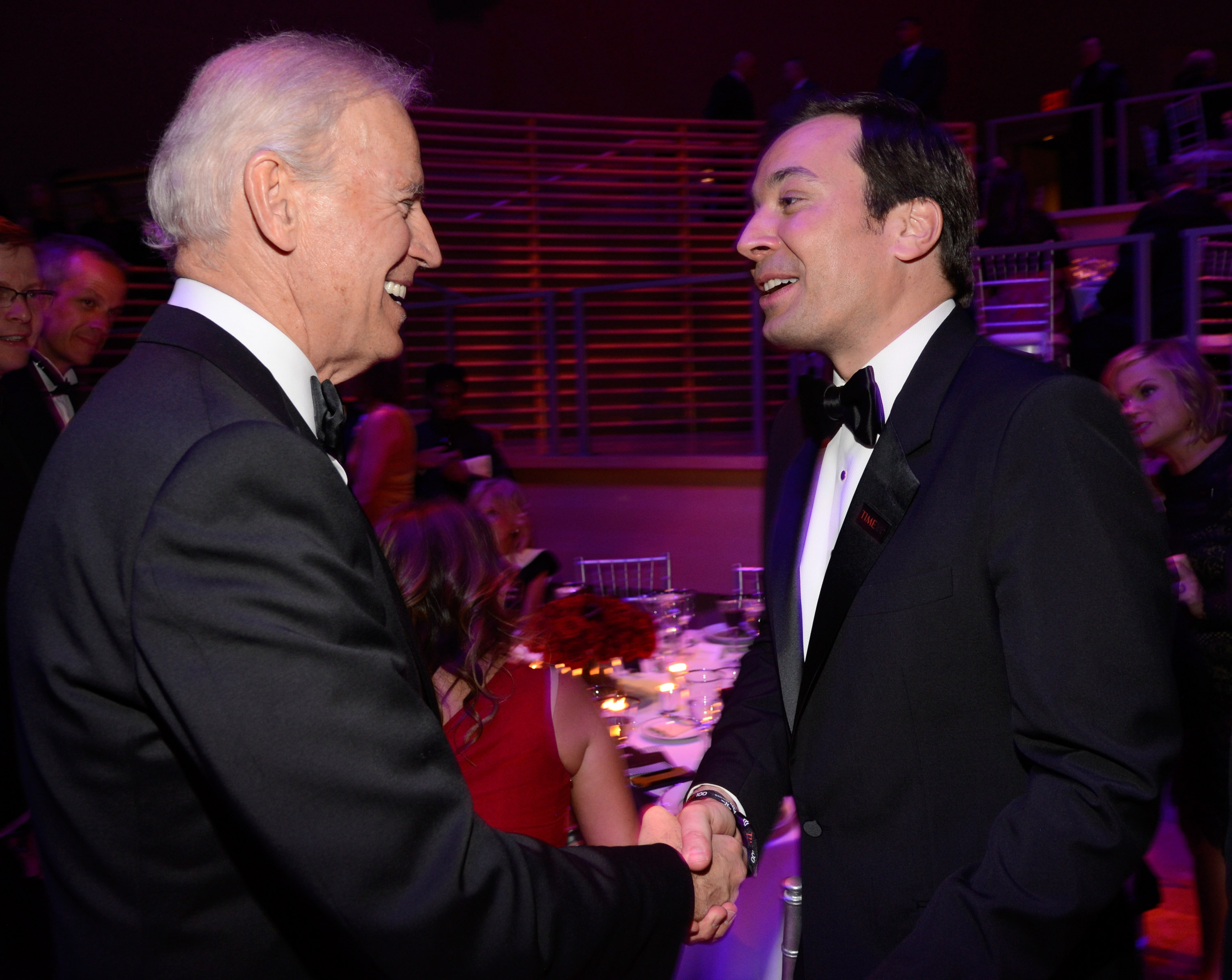 Joe Biden and Jimmy Fallon
